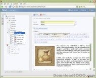 Bluo CMS screenshot